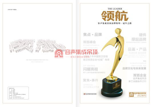 热烈祝贺《领航》第二期容声集成吊顶品牌烙印——冠军之路成功问世